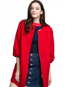 Пальто Only модель 11636T509074_червоний Фото