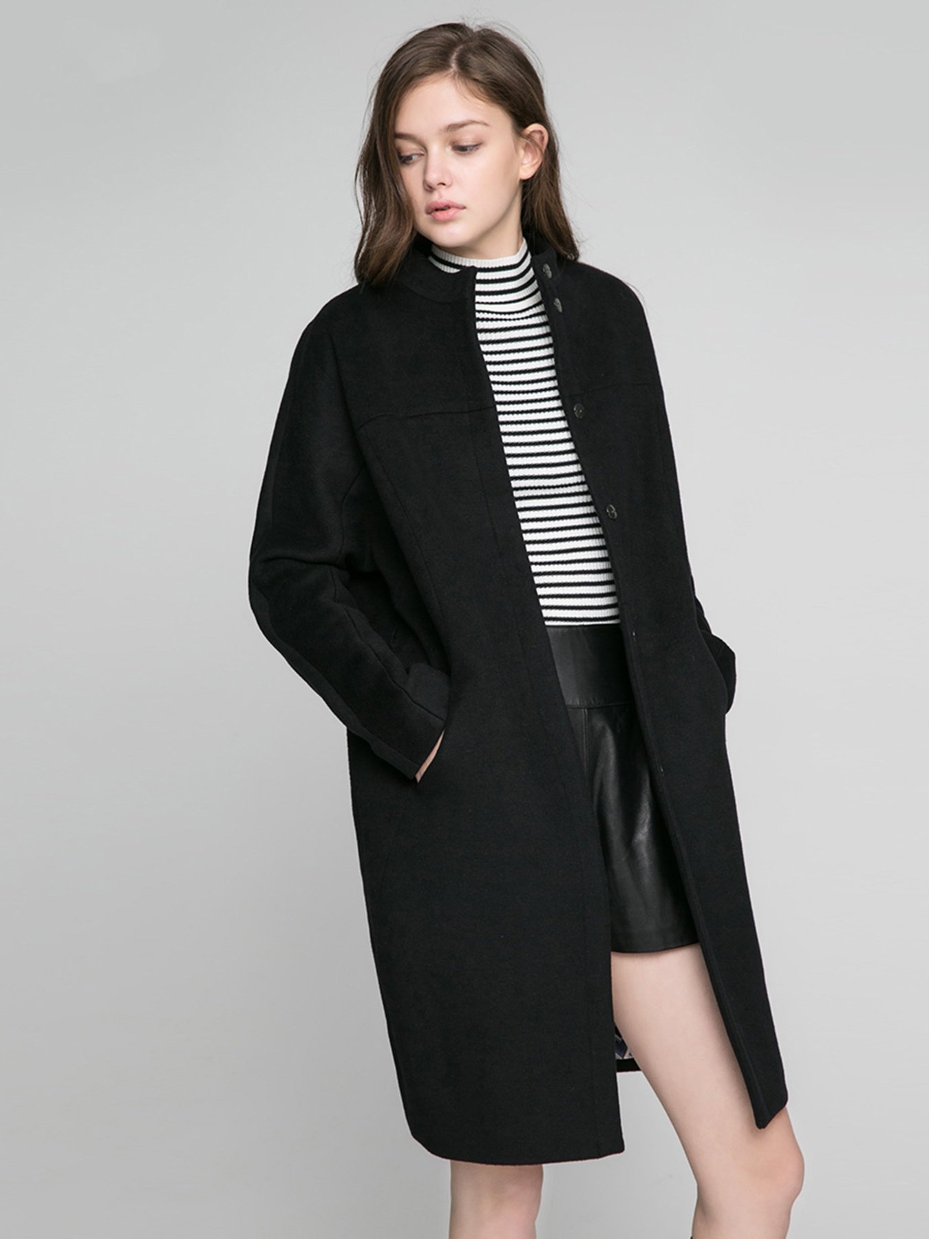 Пальто Only модель 117136504E40_чорний Фото