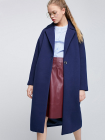 Пальто Only модель 117136528E39_т.синій Фото