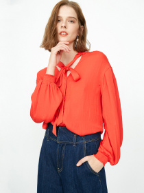 Блуза Only модель 117205501F16_червоний Фото