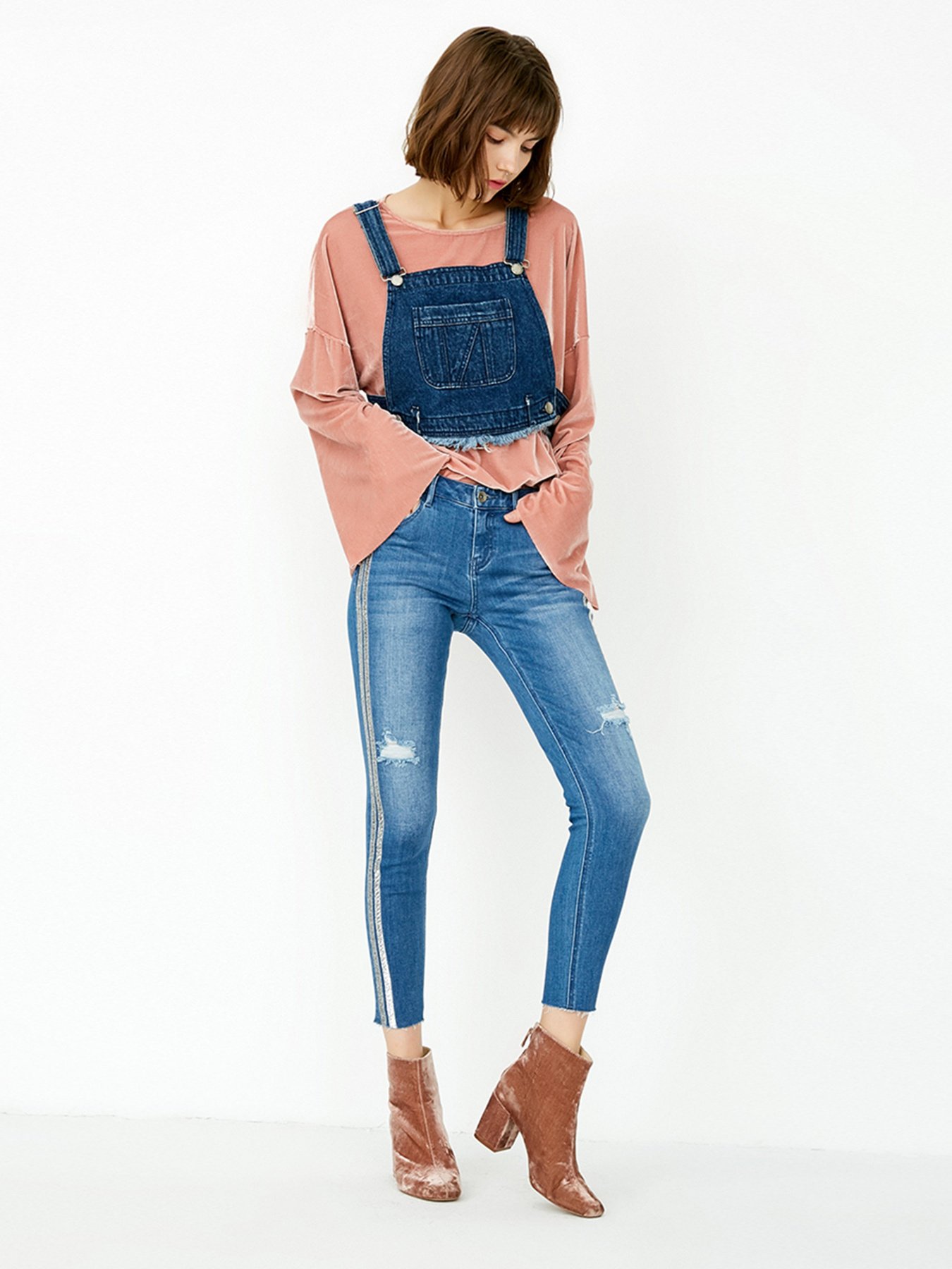 Скинни джинсы Only модель 117349612J33_синій комб. Фото