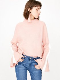 Джемпер Only модель 118113516C15_рожевий з білим Фото