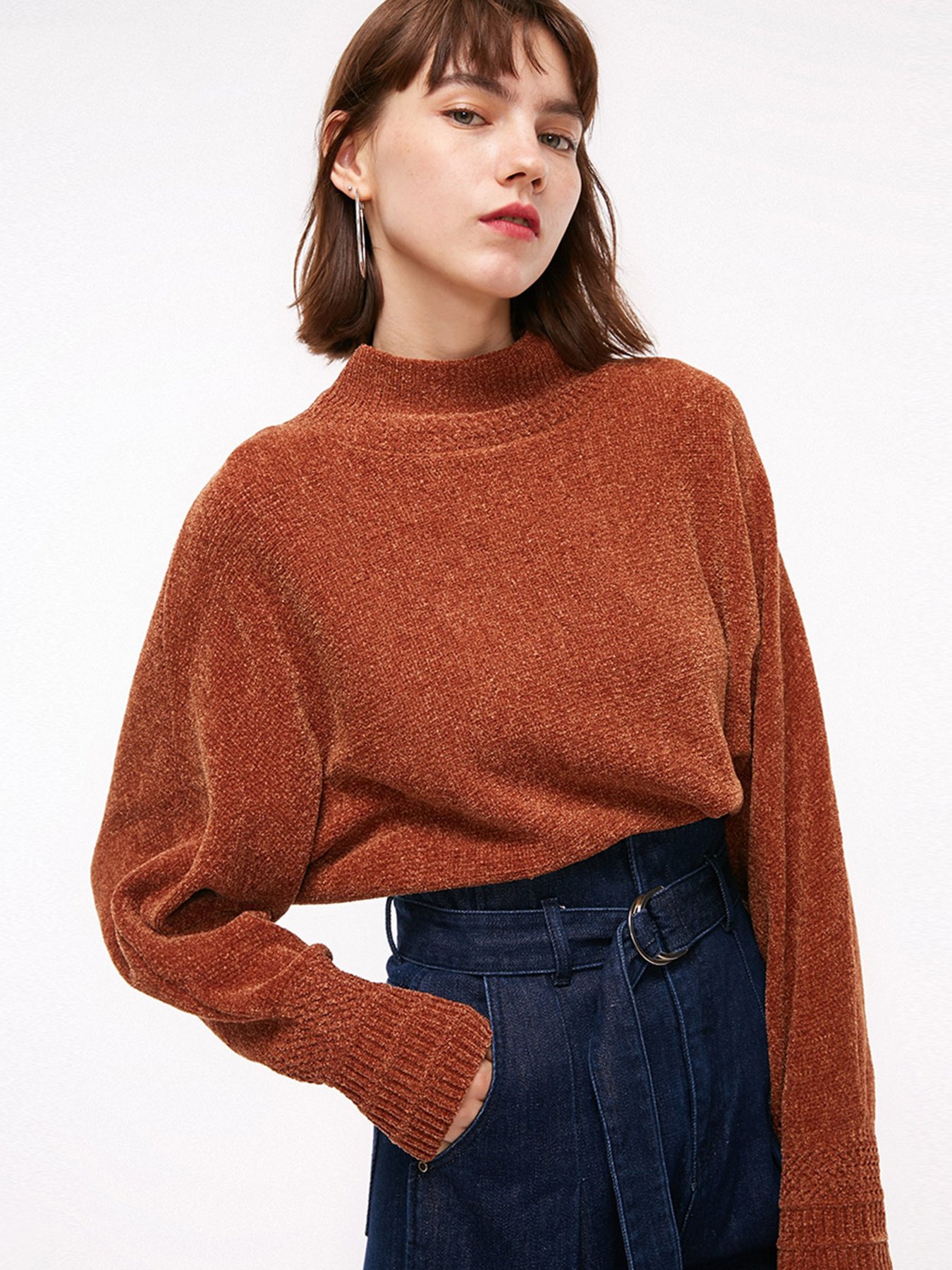 Свитер Only модель 118313502F13_коричневий Фото