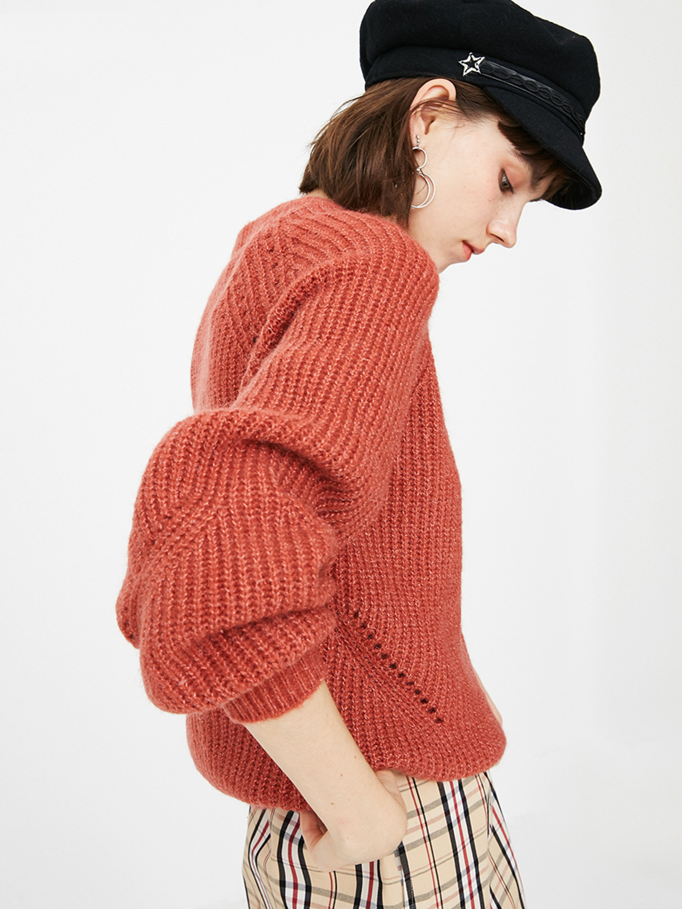 Джемпер Only модель 118313536F14_с.бордовий Фото