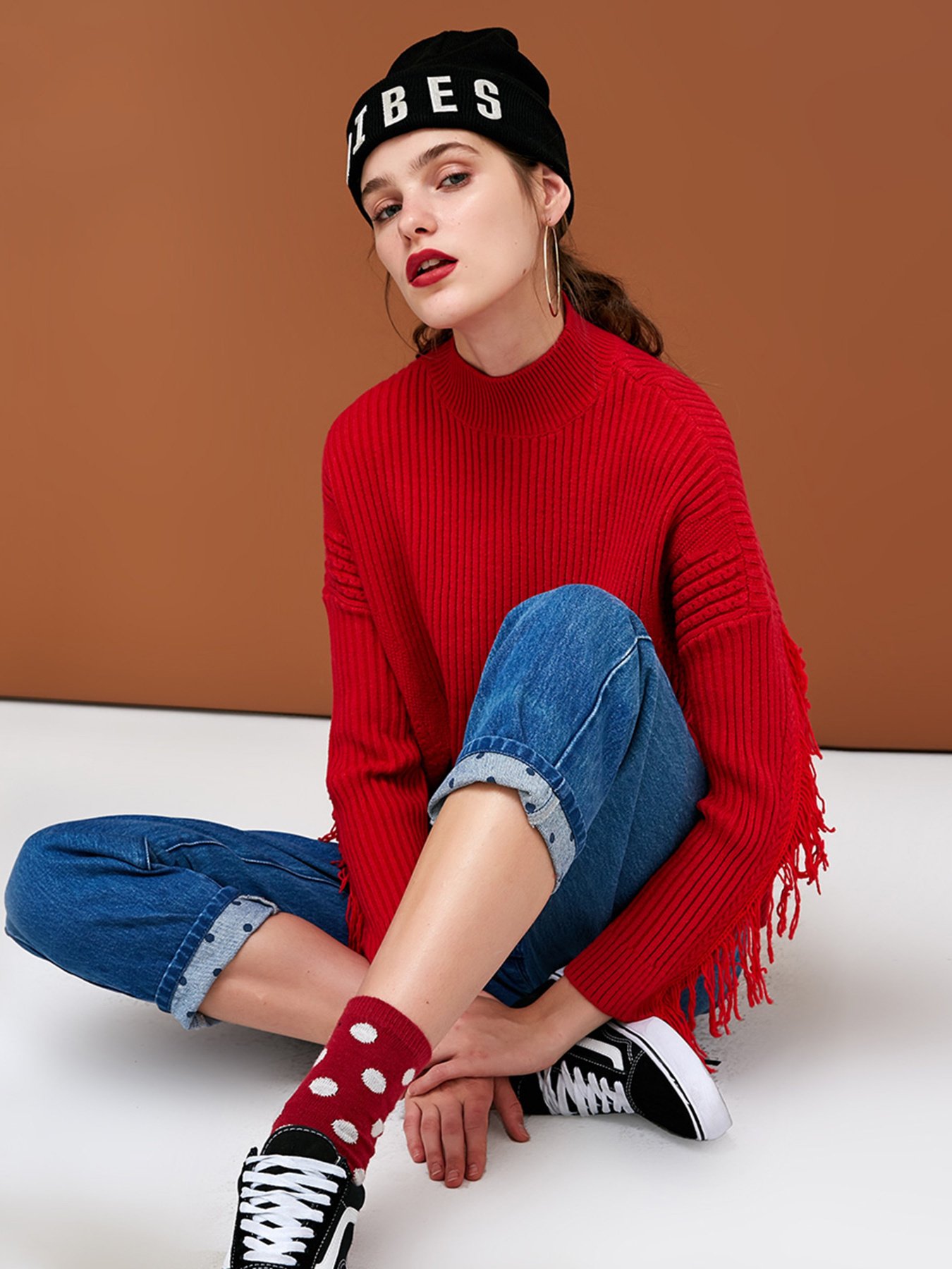 Джемпер Only модель 118313542F17_червоний Фото