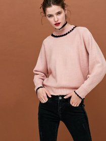 Джемпер Only модель 118313547C15_рожевий з чорним Фото