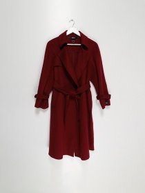 Пальто Only модель 11636U520072_бордовий Фото