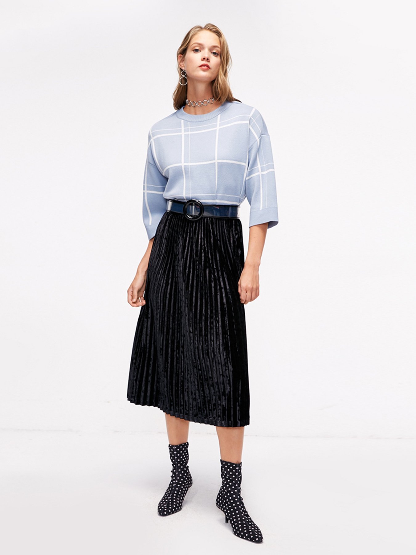 Джемпер Only модель 119124520C39_с.синій з білим Фото