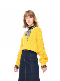 Джемпер Only модель 119124521D09_гірчичний Фото