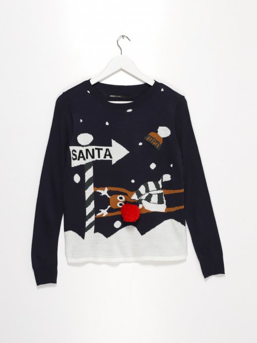 Джемпер Only модель 15161692_т.синій комб. Фото