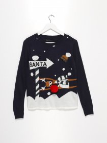 Джемпер Only модель 15161692_т.синій комб. Фото