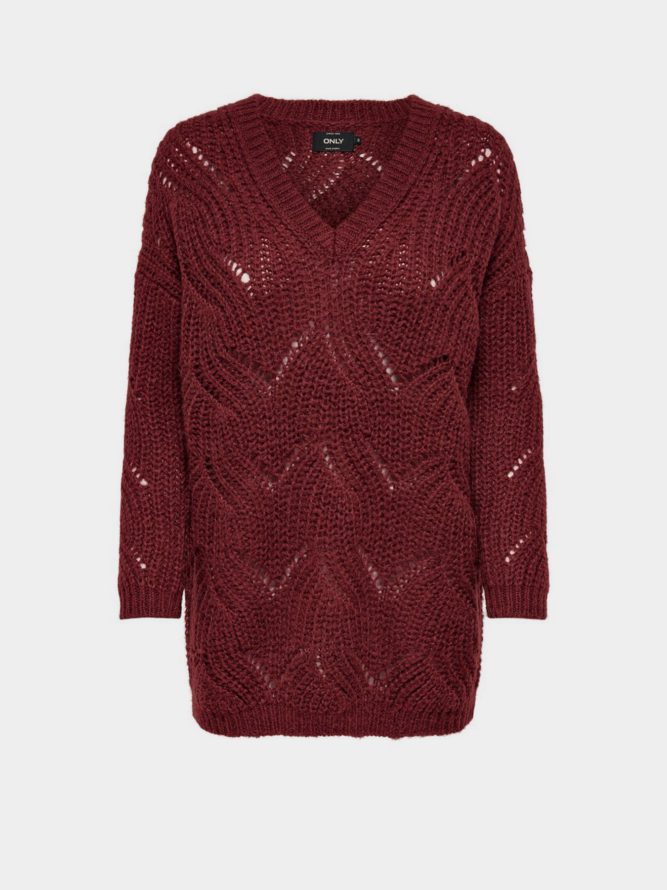 Джемпер Only модель 15181406_бордовий Фото