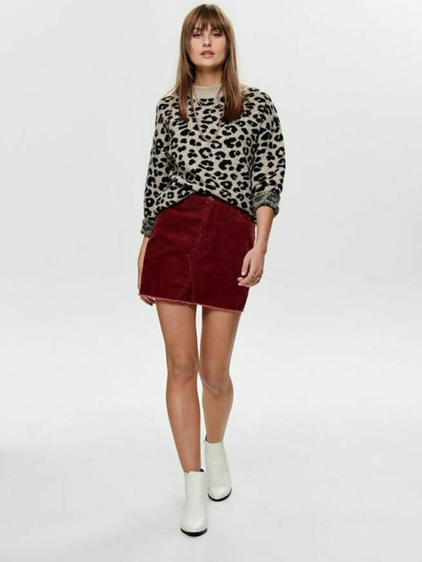 Юбка мини Only модель 15185138_т.бордовий Фото