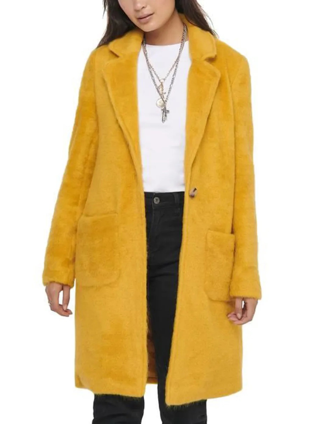 Пальто Only модель 15205407_жовтий Фото