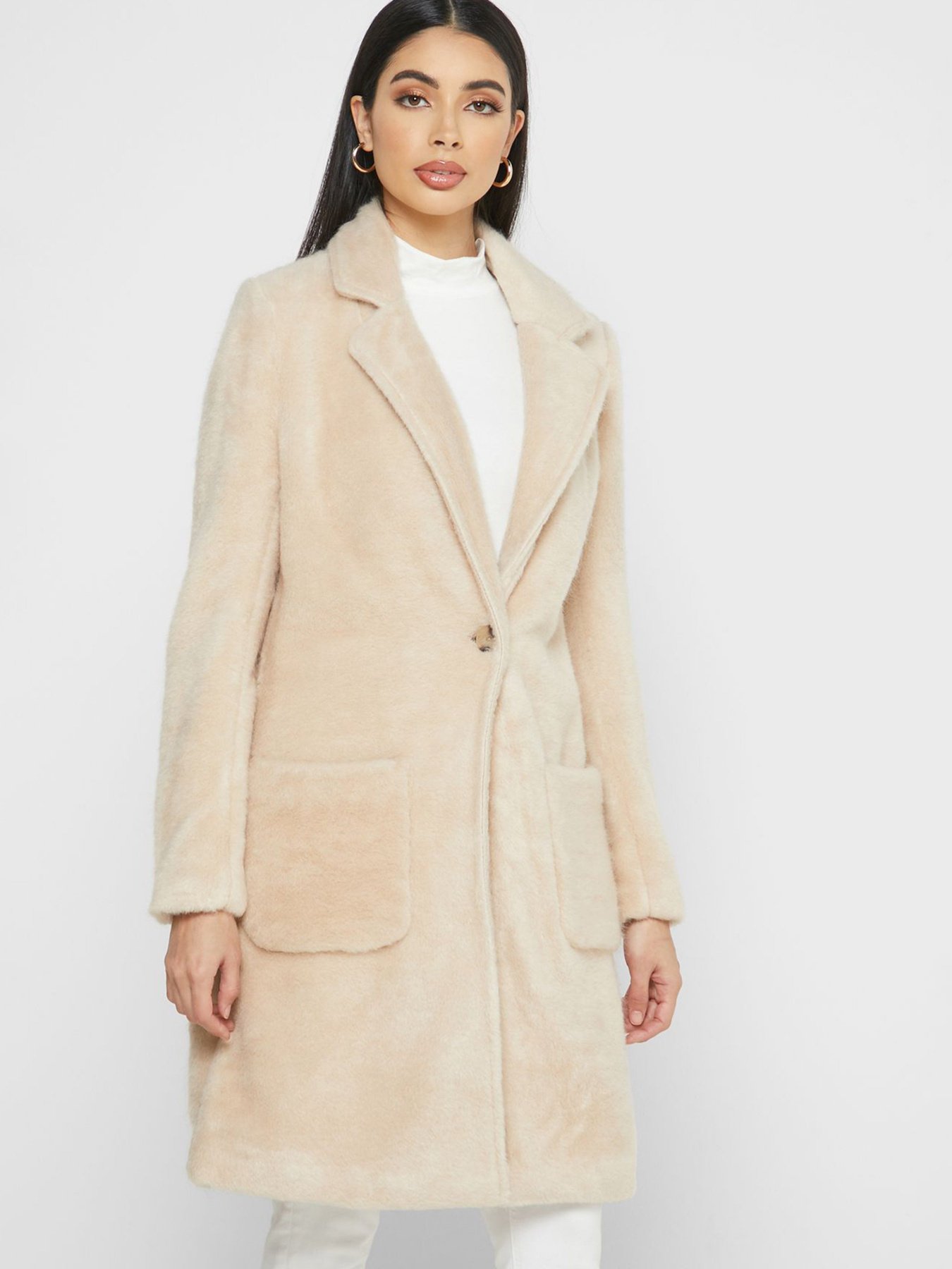 Пальто Only модель 15205407_с.бежевий Фото