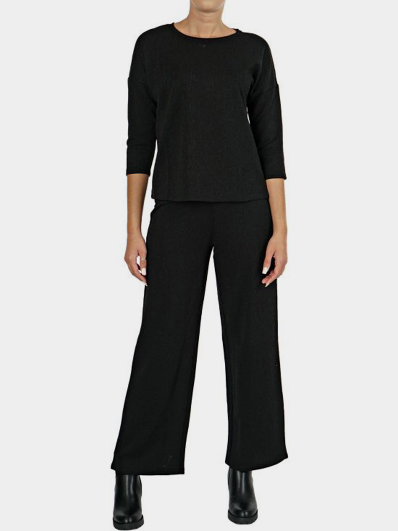 Лонгслів Only модель 15214452_чорний комб. Фото