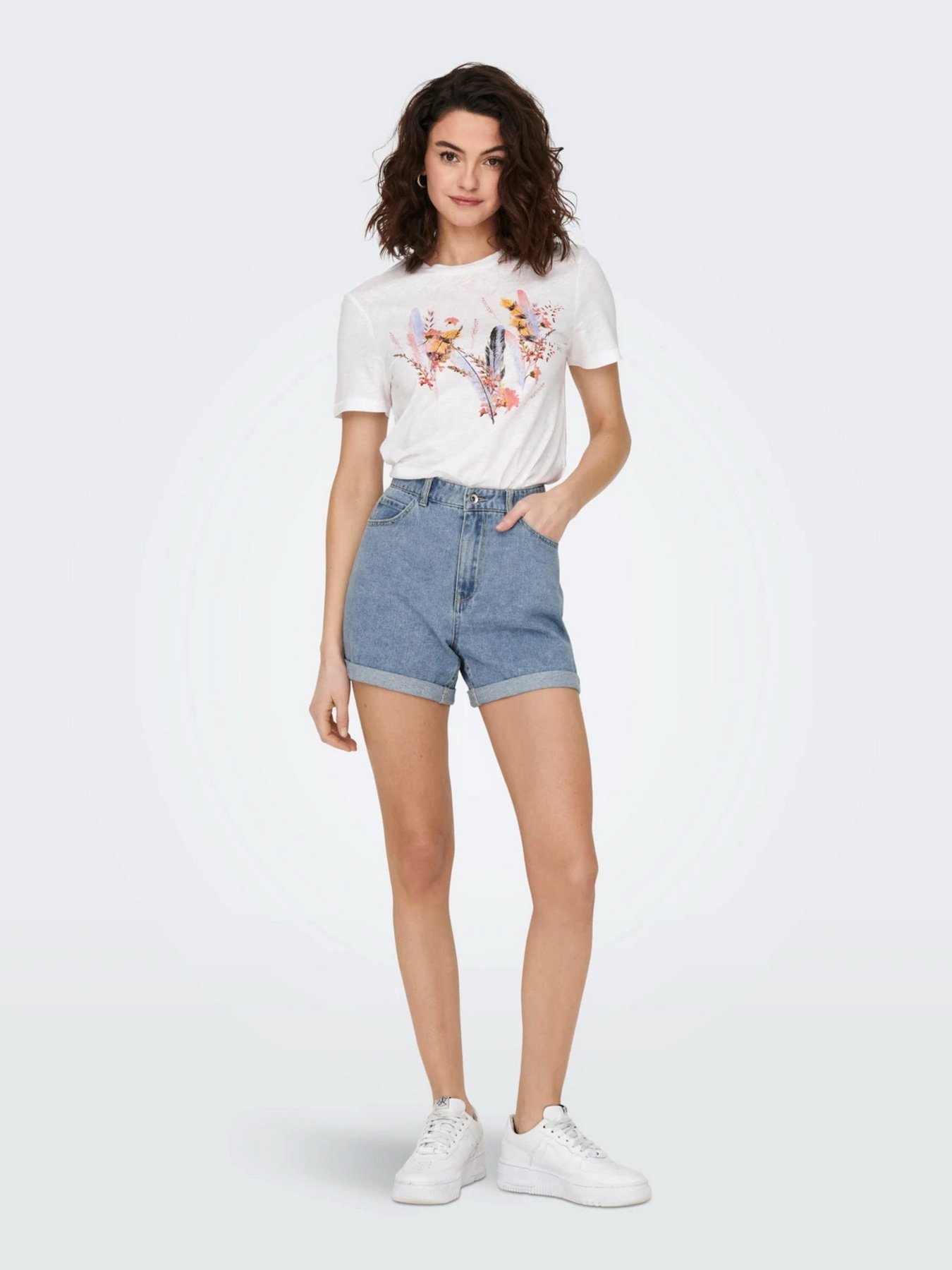 Шорты джинсовые Only модель 15230571_Light Blue Denim Фото