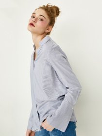 Сорочка Only модель 117105521A01_синій з білим Фото