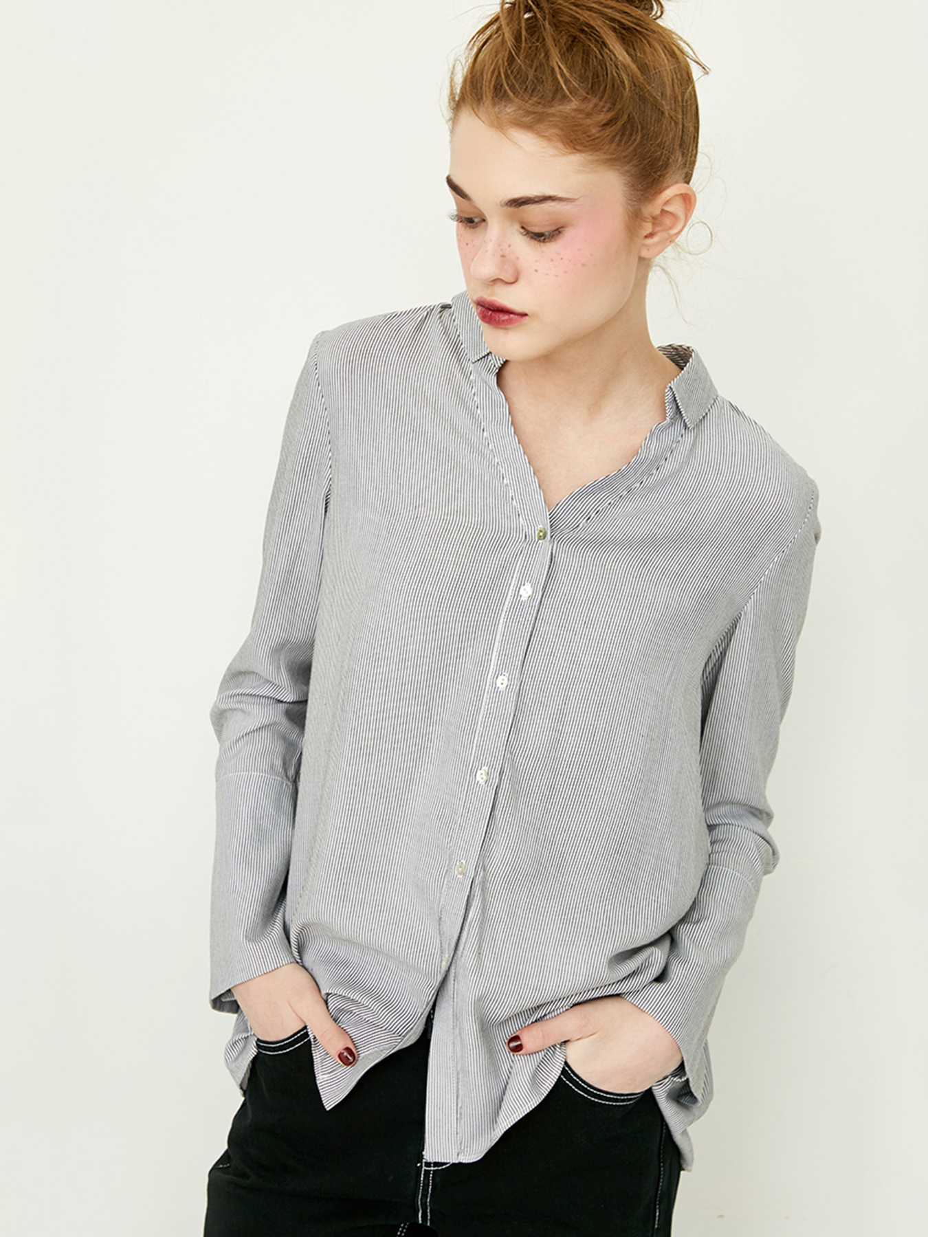 Рубашка Only модель 117105521E40_білий з чорним Фото