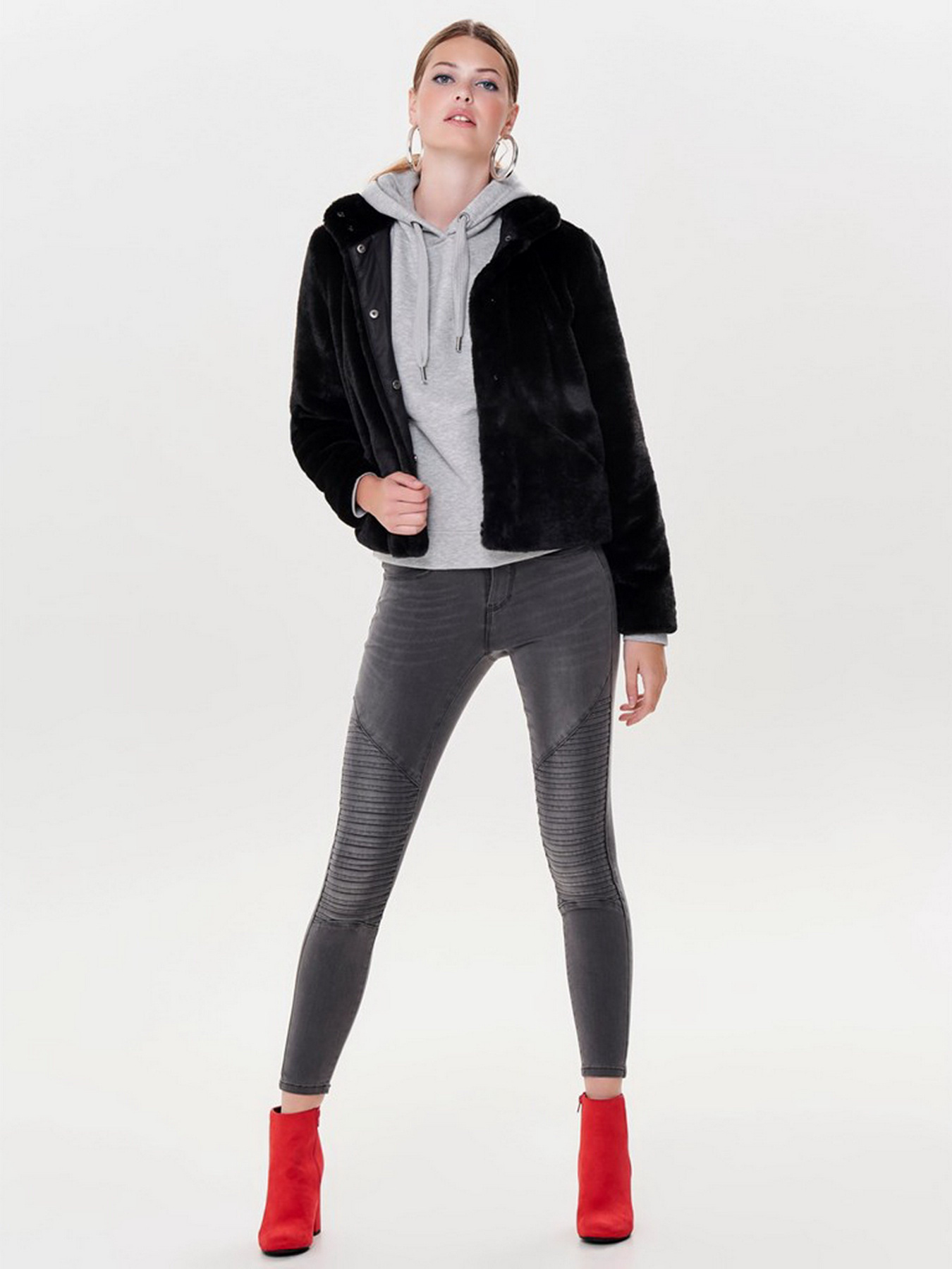 Шуба Only модель 15160013_Black Фото