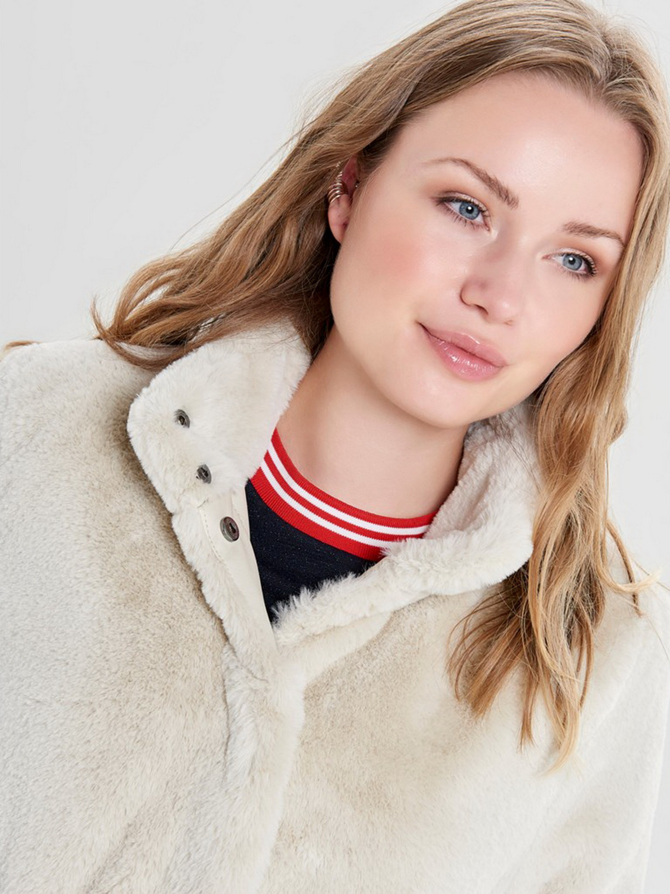 Шуба Only модель 15160013_Pumice Stone Фото