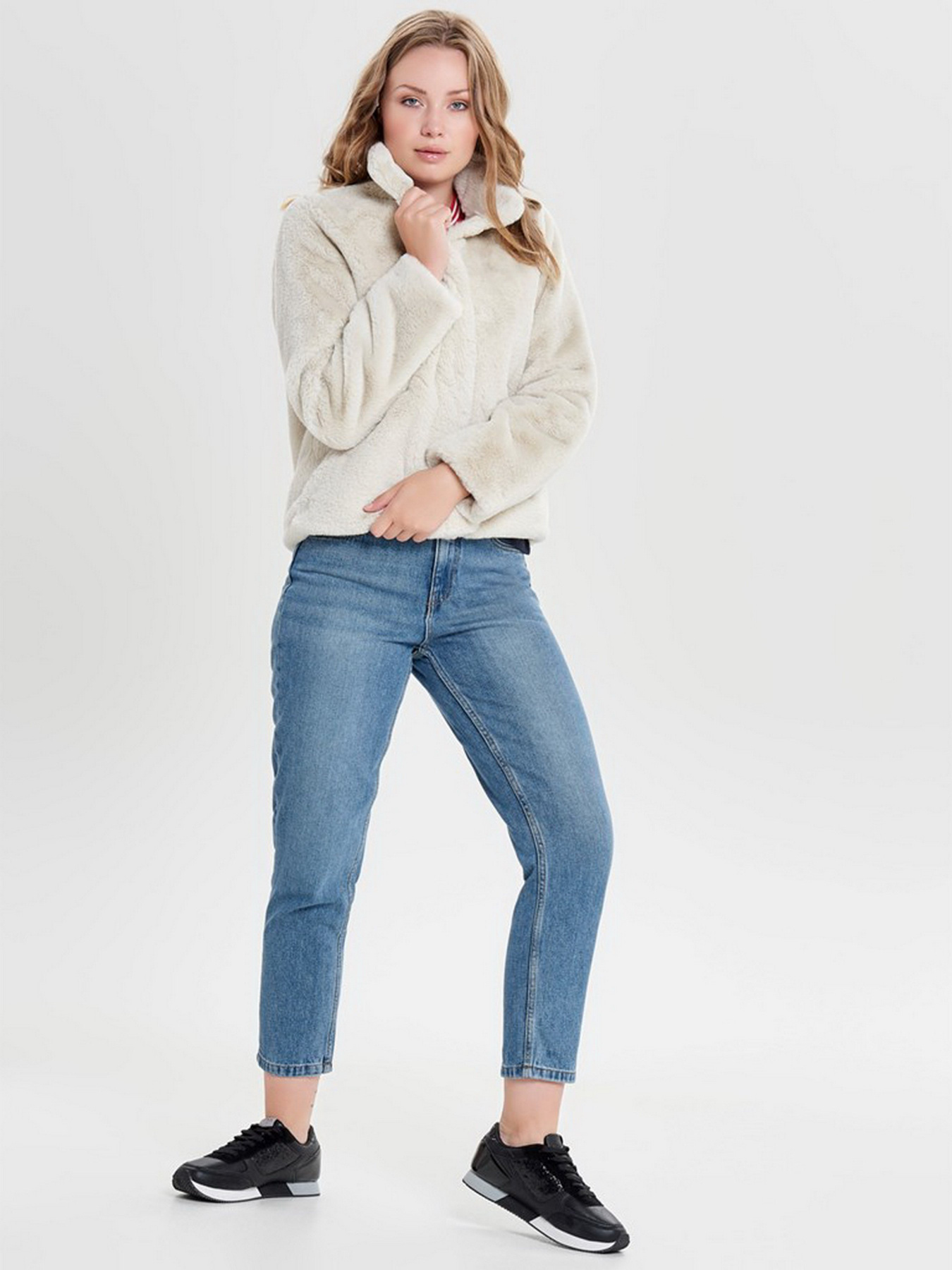 Шуба Only модель 15160013_Pumice Stone Шуба Only модель 15160013_Pumice Stone Фото