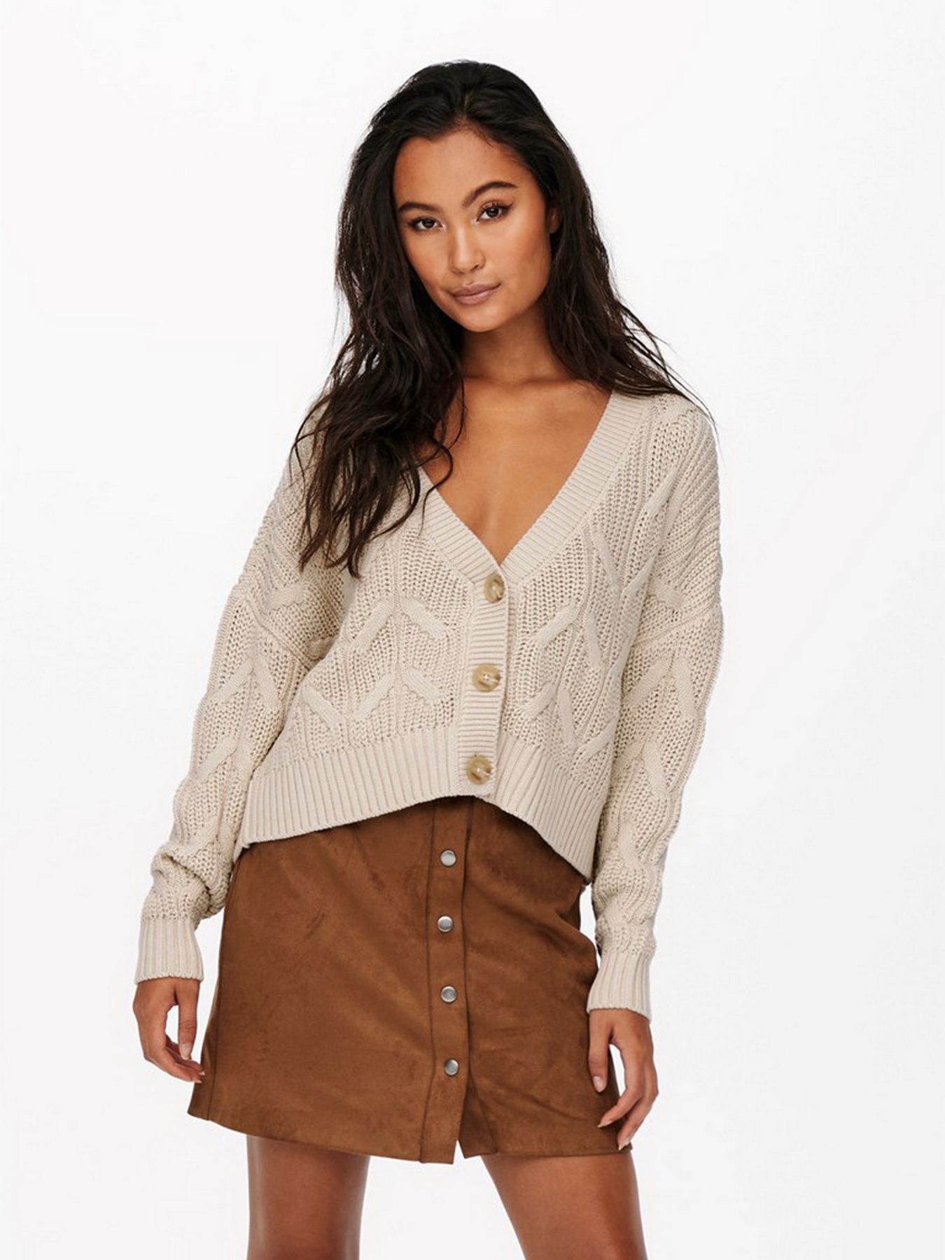 Кардиган Only модель 15233017_Pumice Stone Кардиган Only модель 15233017_Pumice Stone Фото