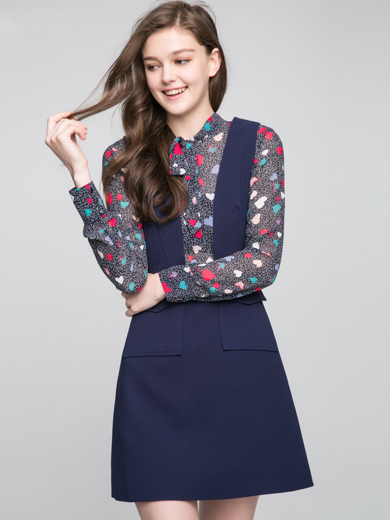 Костюм Only модель 117107512E39_т.синій комб. Фото