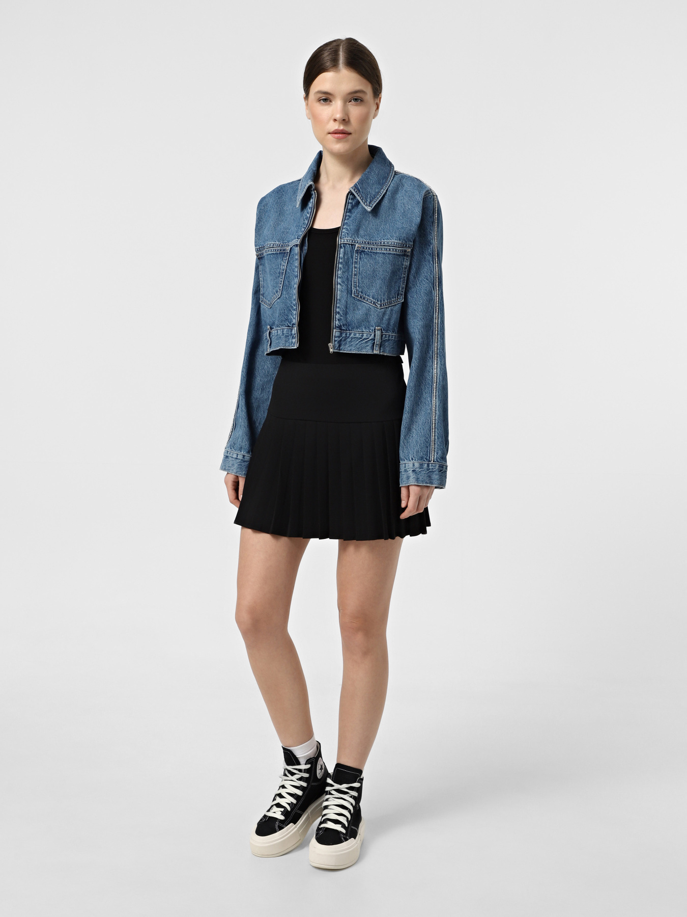 Джинсовая куртка Only модель 15304188_Medium Blue Denim Фото