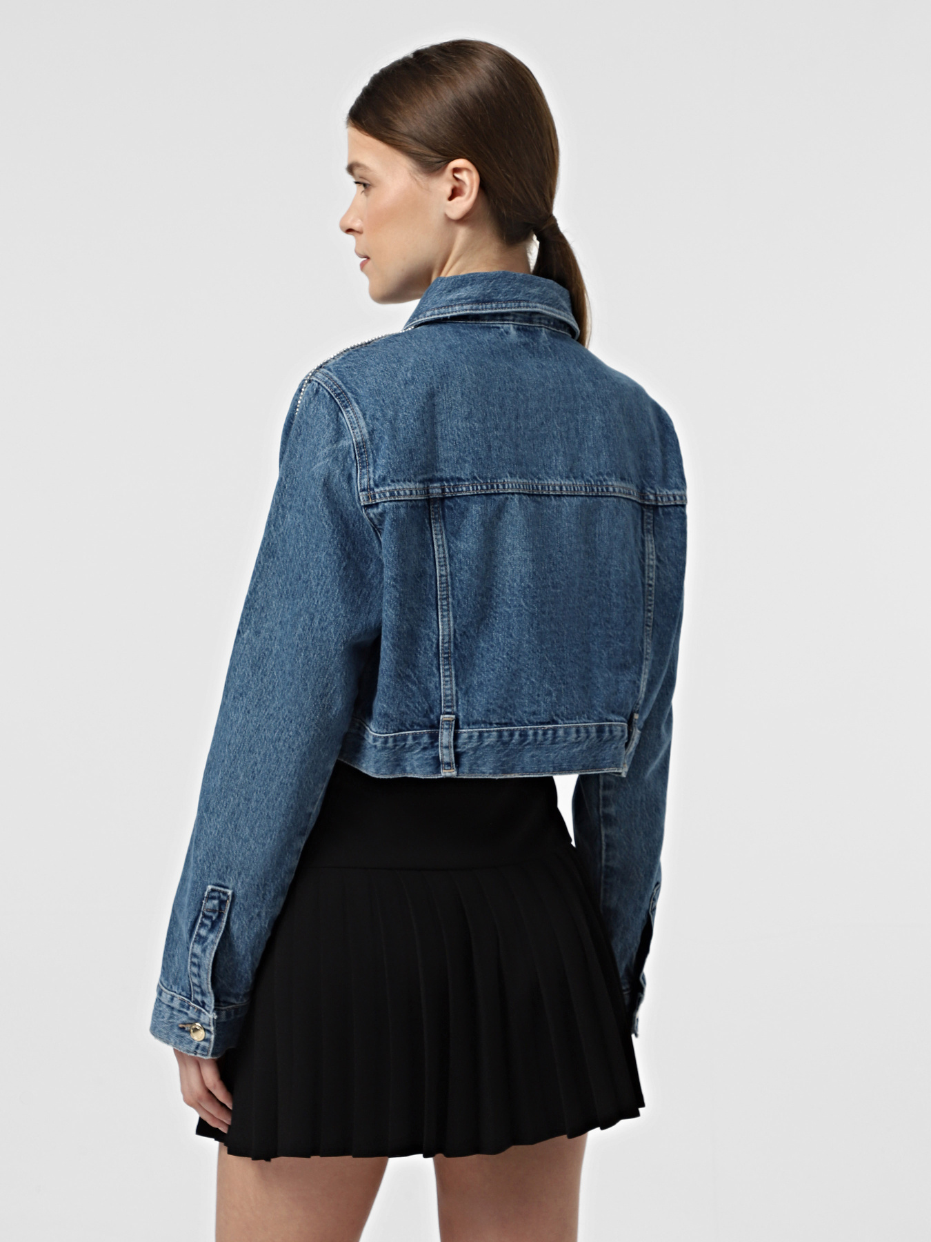 Джинсовая куртка Only модель 15304188_Medium Blue Denim Фото