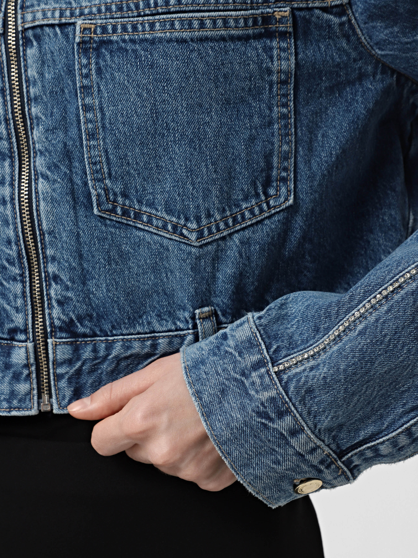 Джинсова куртка Only модель 15304188_Medium Blue Denim Фото