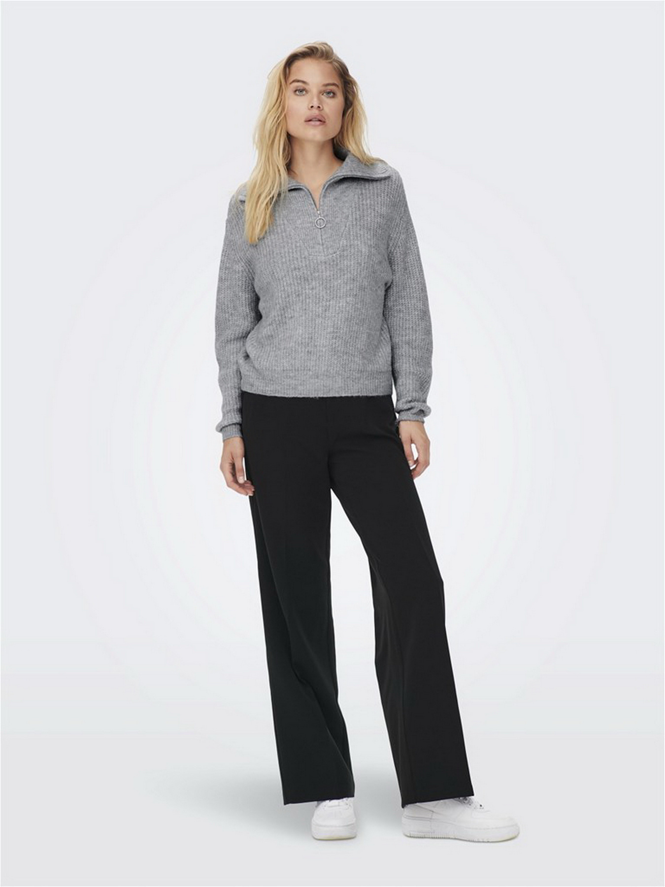 Кофта Only модель 15247008_Light Grey Melange Фото