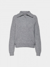 Кофта Only модель 15247008_Light Grey Melange Кофта Only модель 15247008_Light Grey Melange Фото