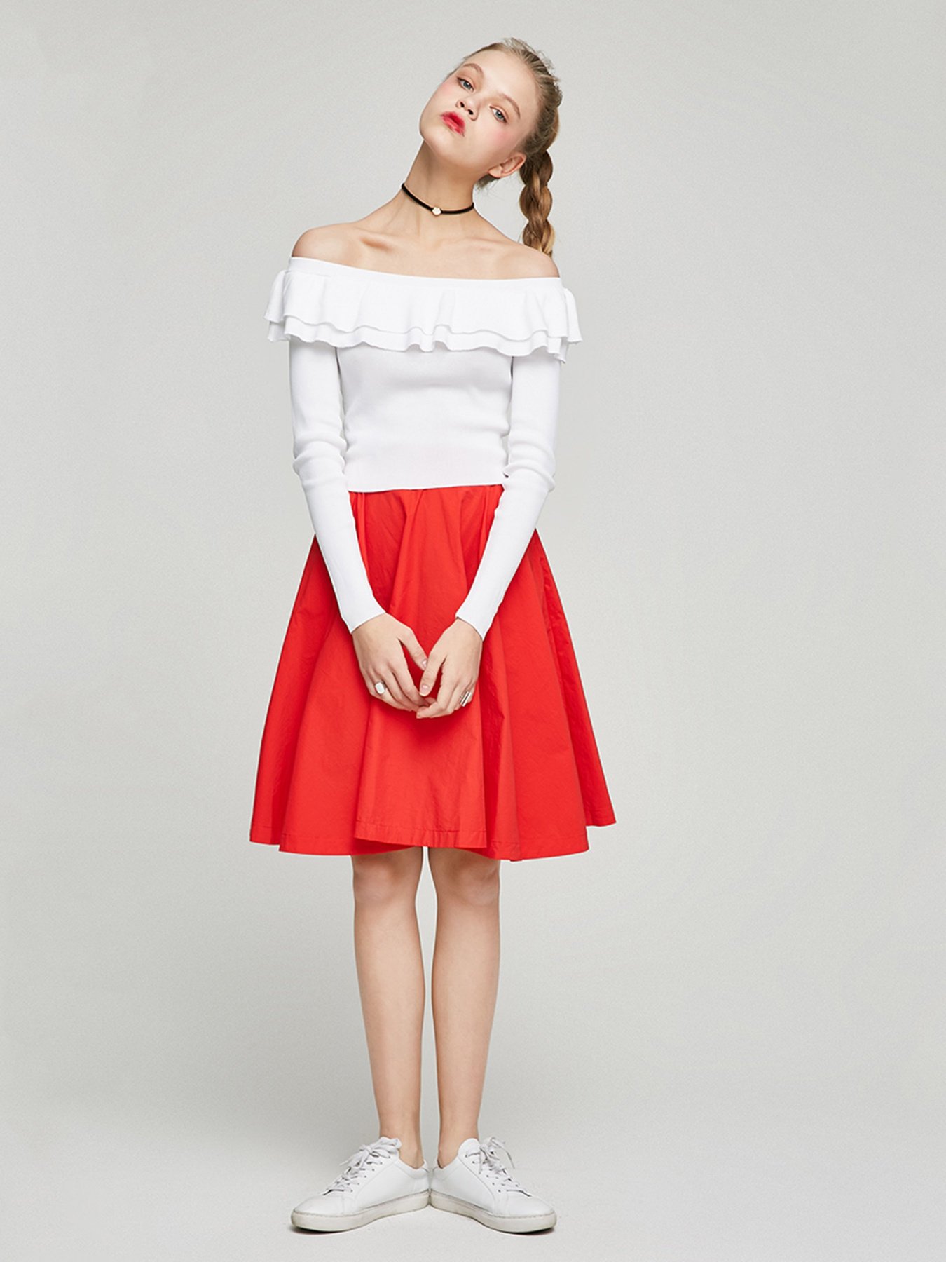 Костюм Only модель 117107526F16_білий з червоним Фото