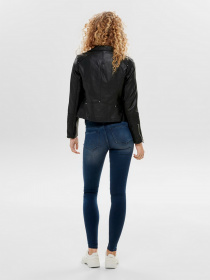 Шкіряна куртка Only Модель 15153079_Black Фото