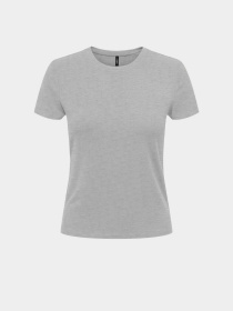 Футболка Only модель 15339569_Light Grey Melange Фото