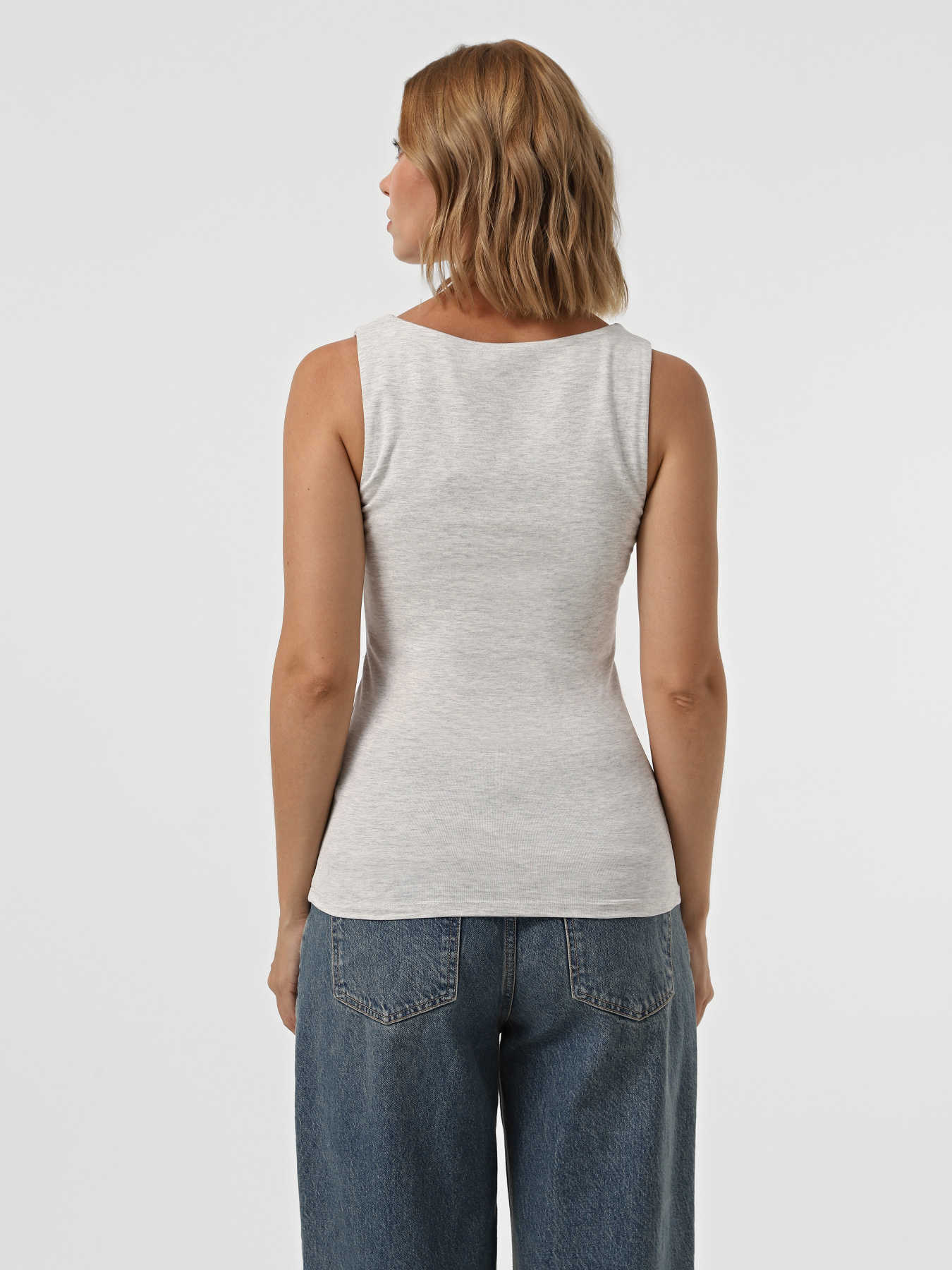 Майка Only модель 15339573_Light Grey Melange Фото