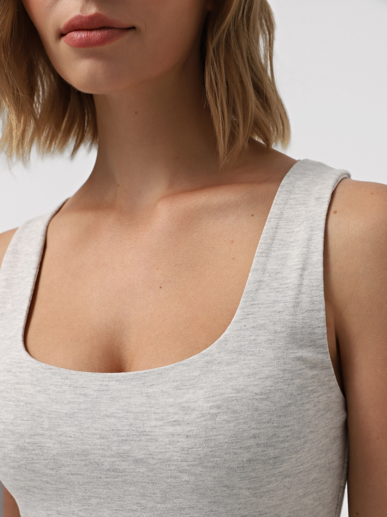 Майка Only модель 15339573_Light Grey Melange Фото