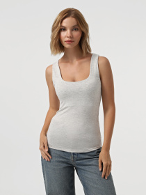 Майка Only модель 15339573_Light Grey Melange Фото