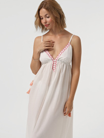 Сарафан Only Модель 15340767_Cloud Dancer PINK EMB Фото