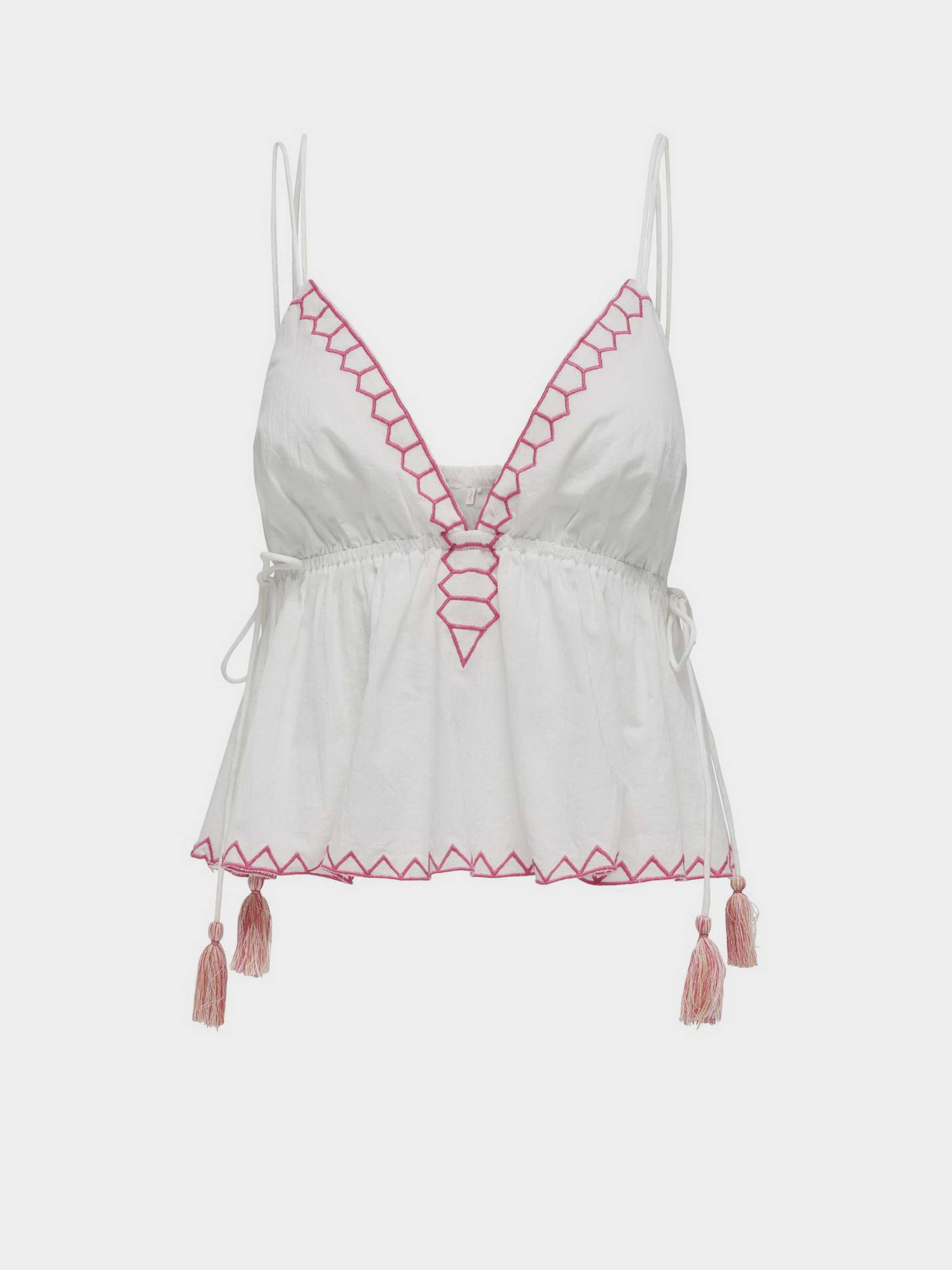 Майка Only модель 15340768_Cloud Dancer PINK EMB. Фото