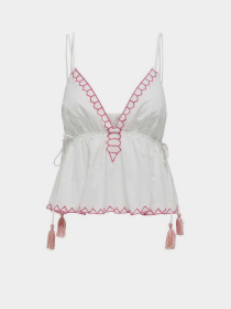 Майка Only модель 15340768_Cloud Dancer PINK EMB. Фото