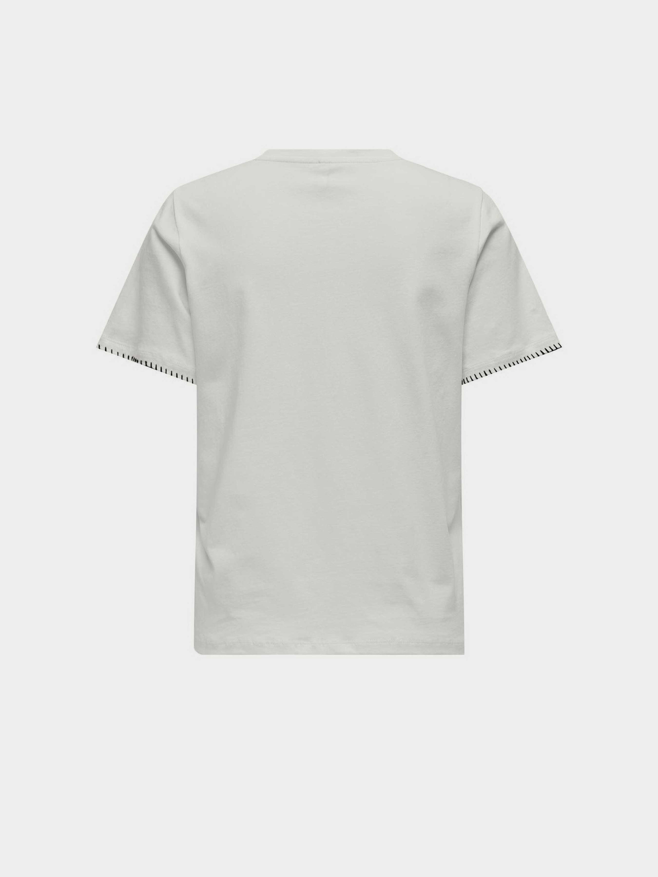 Футболка Only модель 15340871_Cloud Dancer Black Фото