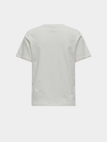 Футболка Only модель 15340871_Cloud Dancer Walnut Фото