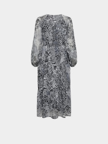 Платье миди Only модель 15329223_Gray Violet Ranch animal Фото