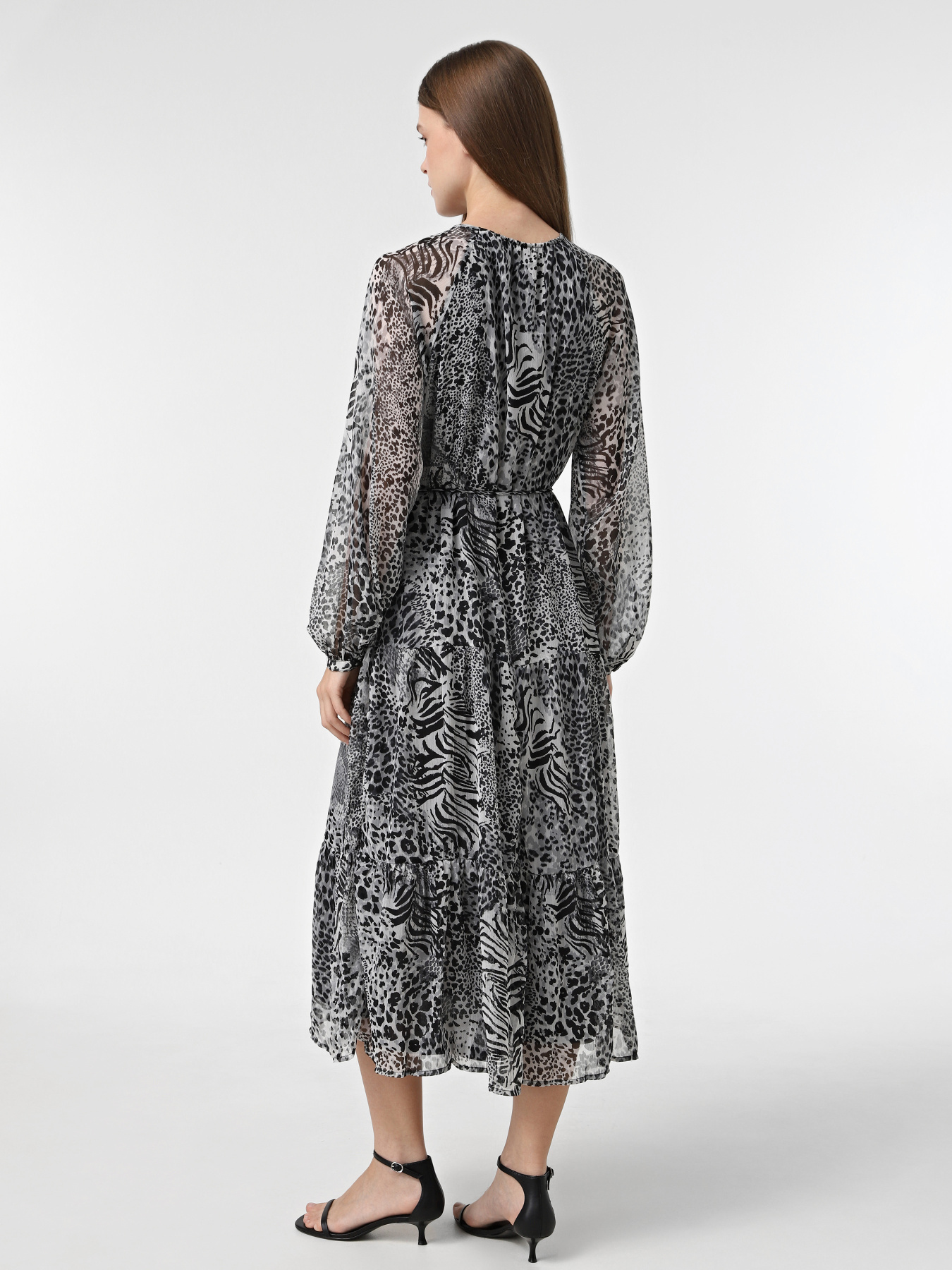 Сукня міді Only модель 15329223_Gray Violet Ranch animal Фото