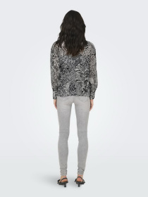 Блуза Only модель 15329222_Gray Violet Ranch animal Фото