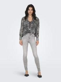 Блуза Only модель 15329222_Gray Violet Ranch animal Фото