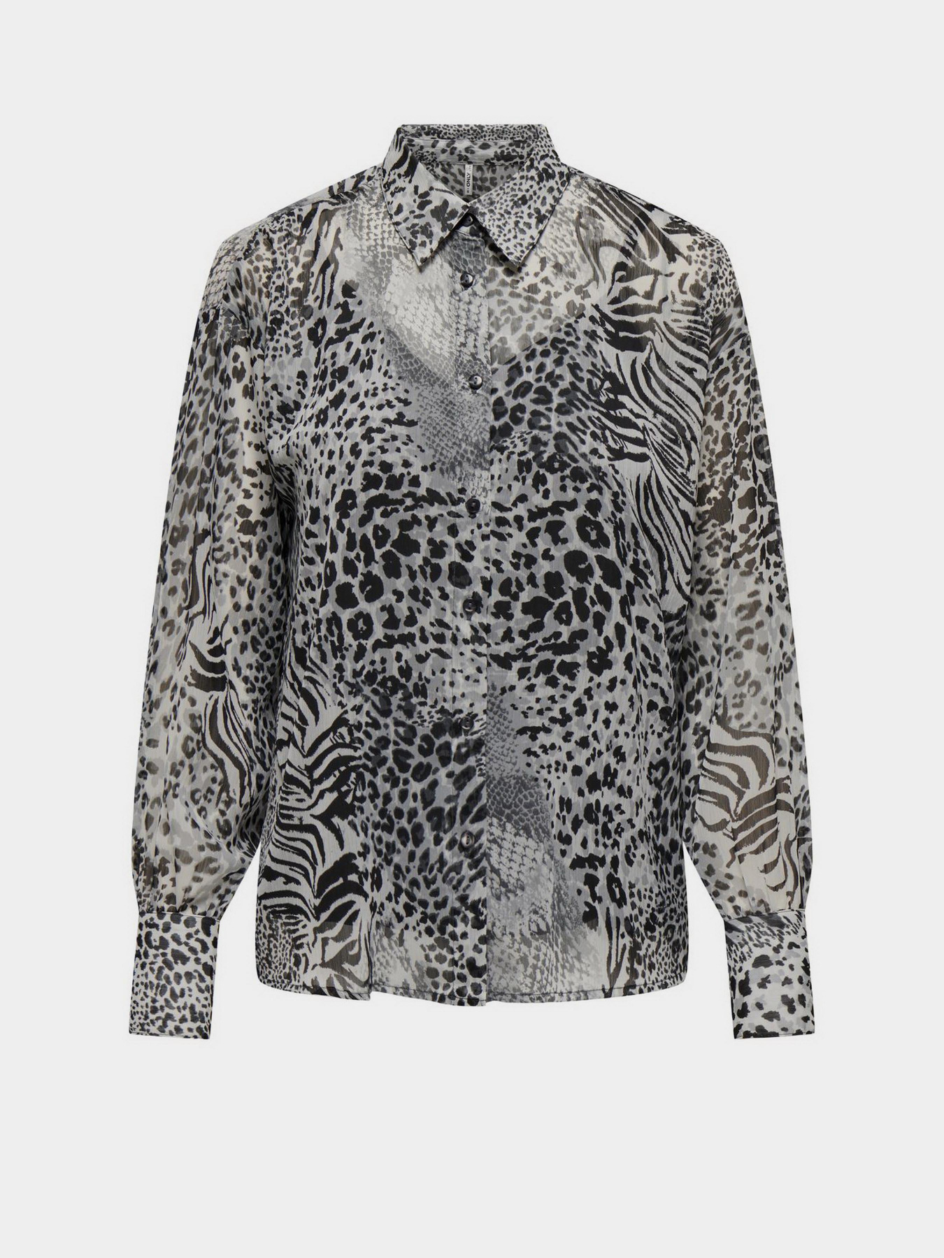 Блуза Only модель 15329222_Gray Violet Ranch animal Фото