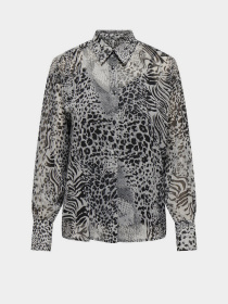 Блуза Only модель 15329222_Gray Violet Ranch animal Фото